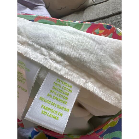 Lilly Pulitzer Rhea Tropical Skort Casa Banana Tropical Resort Vacation Sz 0 - Picture 7 of 7